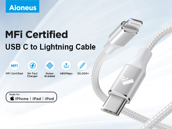 USB C to Lightning Cable