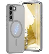 for Samsung Galaxy S22 Case [Compatible with Magsafe] Translucent Matte Magnetic Phone Case,Slim ...