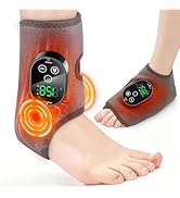 Cordless Foot and Ankle Massager for Pain Relief, Ankle Heating Pad with Massage, Foot Massage wi...