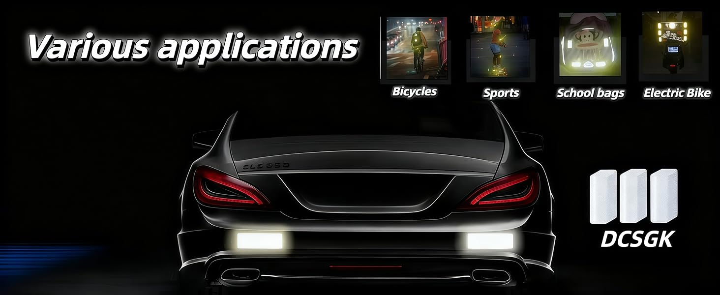 reflective helmet stickers