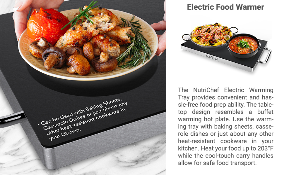 warmer:electric warmer;warmer tray:Countertop Appliance;food;buffet