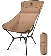 ONETIGRIS OasisFlex Camping Chair,High Back Folding Chair with Carry Bag,Great for Camping,Beach,...