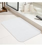 Yinglay Bathroom Rugs Mat Non Slip 24" x 16", Ultra Thin Small Bath Mat Quick Drying Absorbent Fl...
