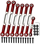 (2023 Upgrade) Stainless Steel Adjustable Turnbuckles Camber Links Toe Link Set for Traxxas Slash...