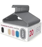 Sharpty Plastic Hangers Clothes Hangers for Clothing, Closet, Coats &amp; Shirts - Durable, Thick, To...