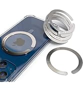 6PCS 3M Adhesive Metal Ring for Phone Case Cover, Thin Mag Safe Sticker Metallic Plate for iPhone...