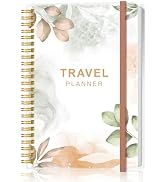 Travel Journal for Women &amp; Men, Vacation &amp; Road Trip Planner Organizer, Travel Notebook for 6 Tri...