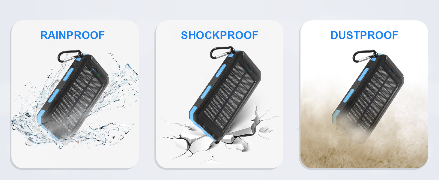 solar usb charger waterproof outdoor