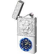 COMANYI Electric Lighter USB Rechargeable Lighter, Windproof Plasma Dual Arc Lighters, Flameless ...