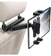 bokilino Tablet Holder for Car Headrest, [3 in 1 Adjustable Extension Arm] iPad Car Mount for Bac...