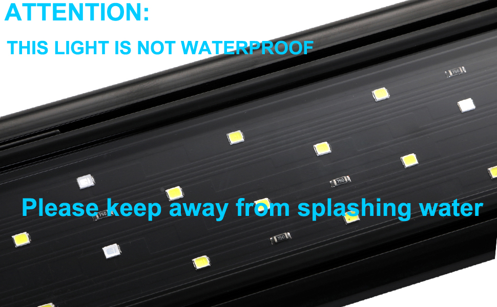 light is not water proof