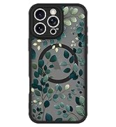 BITOBE Case for iPhone 16 Pro Max [Compatible with MagSafe] Cute Leaves Pattern Case for Women Gi...