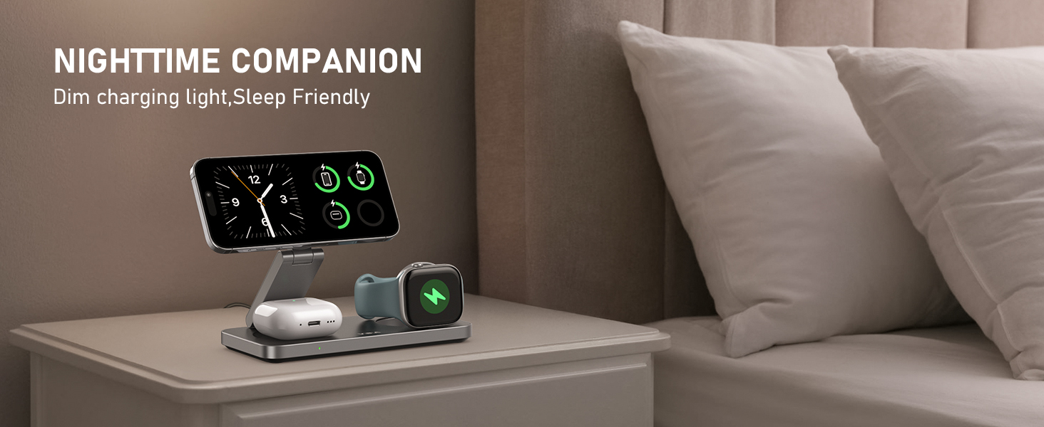 3 in 1 wireless charging station