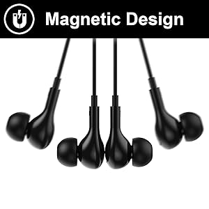 Magnetic Design wired Earphones for iPhone