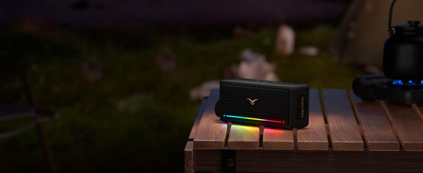 Bluetooth speaker with lights