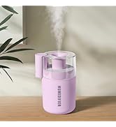 Portable Mini Humidifier, 180ml USB Cool Mist Small Humidifiers for Bedroom, Personal Desktop Hum...