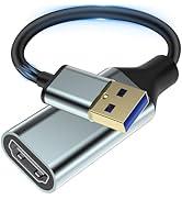 Herfair USB to HDMI Adapter for Monitor USB 3.0 to HDMI Female Converter 1080P Output HDMI Connec...