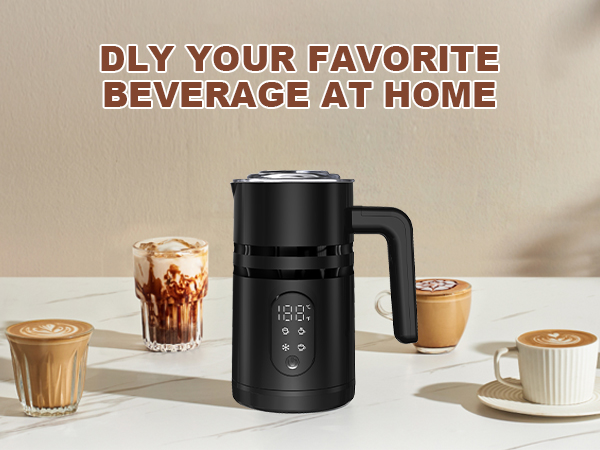 Electric Milk Frother Automatic Hot &amp; Cold Foam Maker