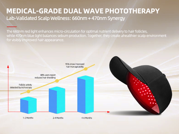 Lab-Validated Scalp Wellness 660nm + 470nm Synergy