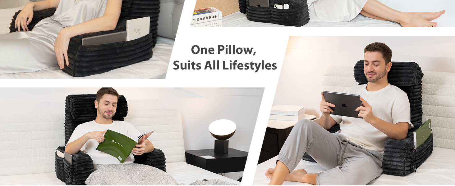 tv pillows for sitting in bed