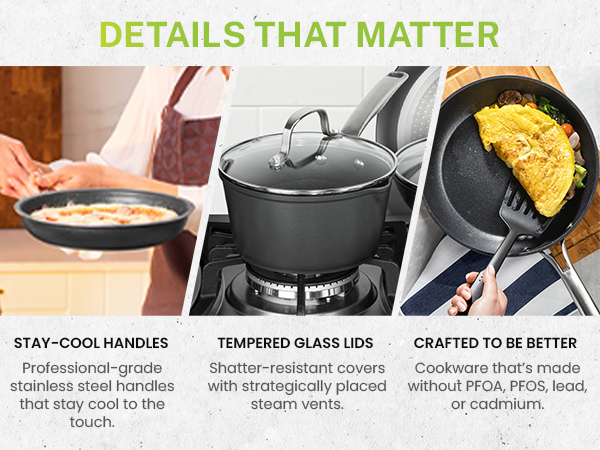 Pots and pans set nonstick cookware set nonstick frying pans kitchen cookware set