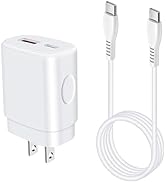 25W Super Fast Charger Type C Dual Port Samsung Fast Charging Block for Galaxy A35 A55 A15 5G A25...