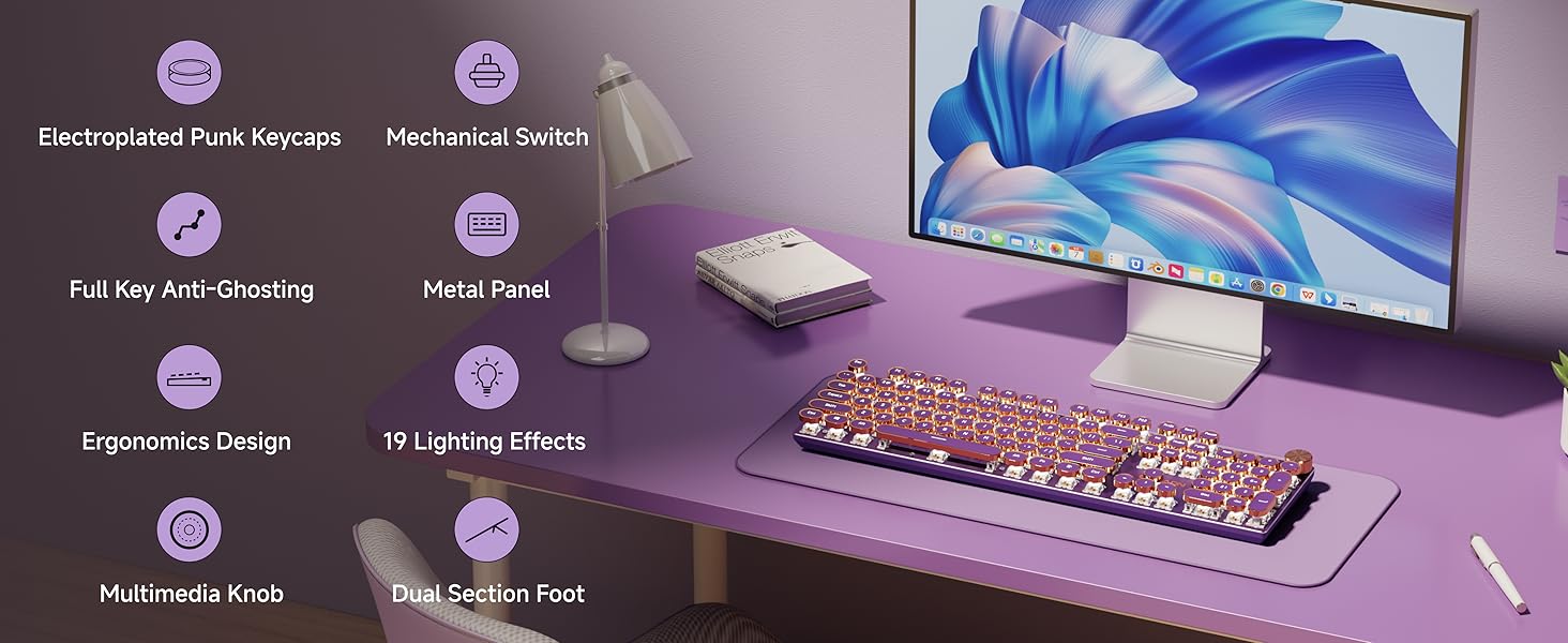 membrane gaming keyboard typewriter keyboard steampunk keyboard mechanical gaming keyboard