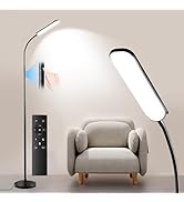 Yikuneng Dimmable LED Floor Lamp, Super Bright Reading Lamps Floor Standing lamp with Remote &amp; To...