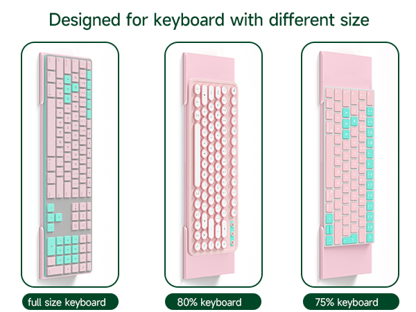pink computer keyboard riser