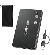 GODBPNYMU 500GB External Hard Drive, Portable External Hard Drive, USB 3.0/USB-C Portable Hard Dr...