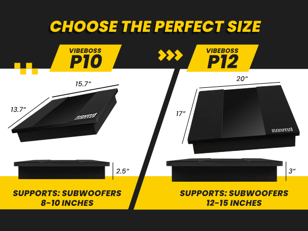 Subwoofer Isolation platform - size P10, P12