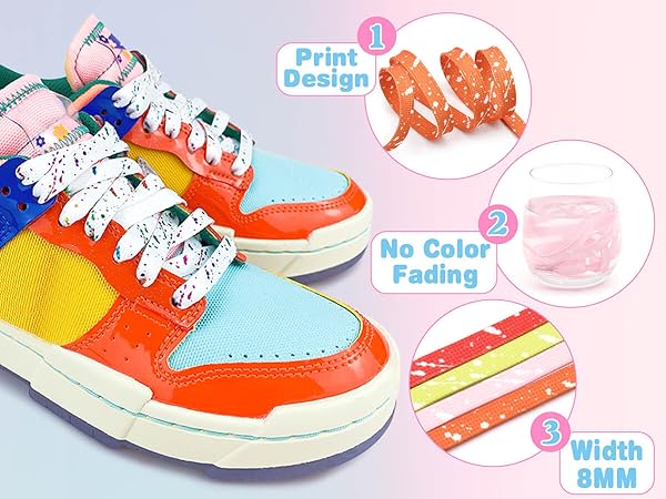 Colorful Shoelaces for Sneakers