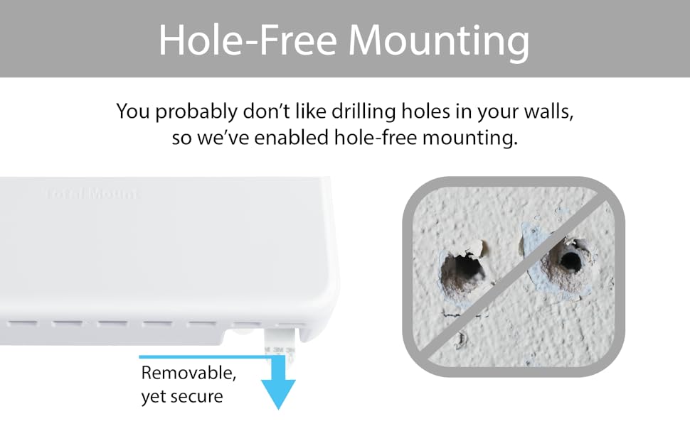 TotalMount Hole-Free Remote Holder