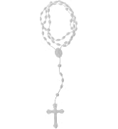 Galepromot Plastic Rosary Beads Luminous Necklace Catholicism Prayer Religious Jewelry, Cross Nec...