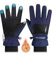 rivmount Kids Winter Ski Snowboarding Snow Gloves Warm Thermal Waterproof Windproof Touchscreen f...