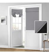 HOMEIDEAS 100% Blackout French Door Curtains, Privacy Door Curtains for Door Window, 26 X 40 Inch...