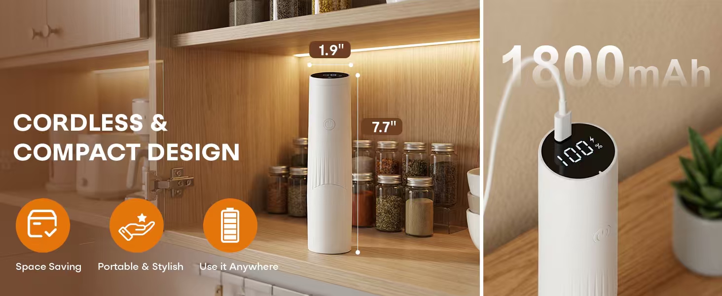 MZROT 1800mAh Cordless Vacuum Sealer for Food