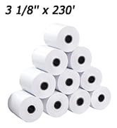 BESTEASY Thermal Receipt Paper, 3 1/8 x 230ft Pos Receipt Paper Rolls Cash Register Receipt Paper...