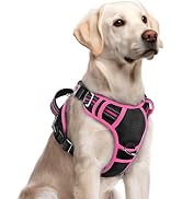 rabbitgoo Dog Harness for Large Dogs, No Pull Pet Vest with 3 Buckles, Adjustable Soft Padded Pet...