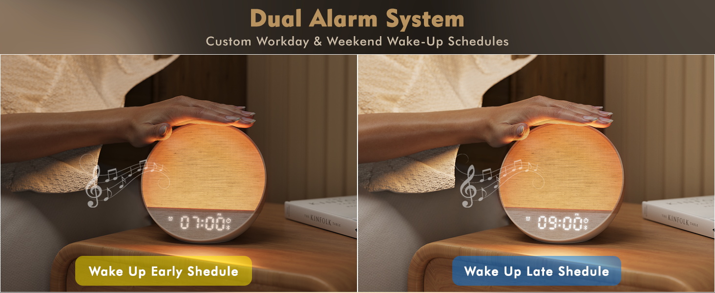 sound machine with dual alarm clock