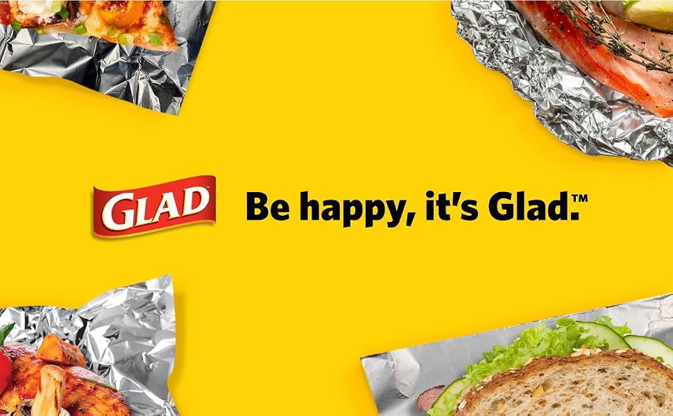 Glad, Foil, Sheets, Non-stick, Tin, Plates, Fork