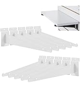 10Pack Slatwall Shelf Brackets,6 inch Slatwall Bracket for Shelves,Heavy Duty Metal Slatwall Acce...