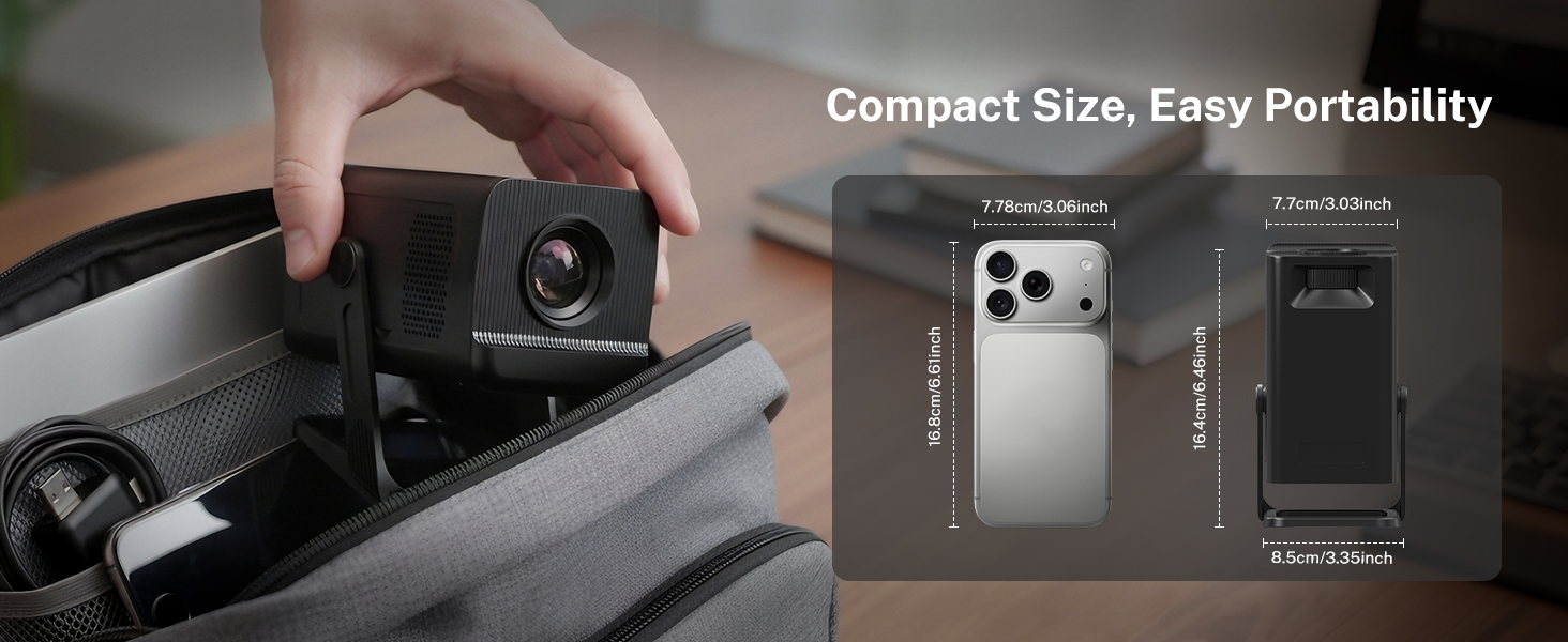 compact size and easy portability