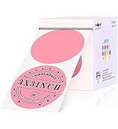 PARLAIM Round Thermal Labels 3 Inch Pink, 500PCS Circle Direct Thermal Printer Sticker for Home B...