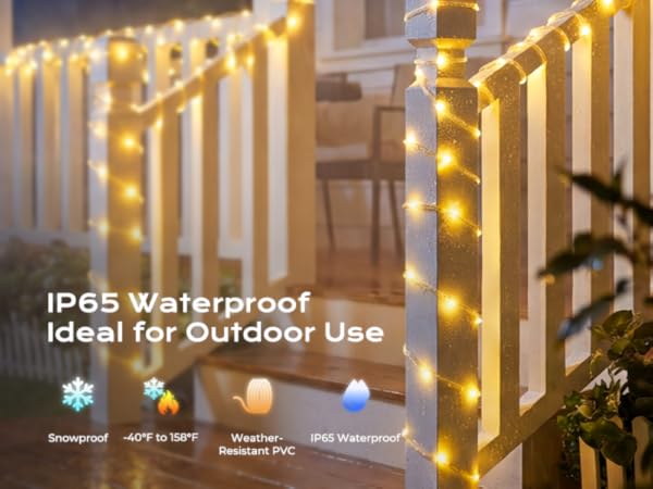 solar string lights outdoor waterproof
