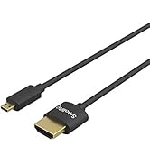 SMALLRIG Micro Ultra Thin HDMI Cable 35cm/1.15Ft (D to A), Super Flexible Slim High Speed 4K 60Hz...