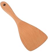 Operitacx Wooden Rice Spoon Paddle, Non-Stick Rice Scooper Spatula for Cooking, Stirring, Serving...