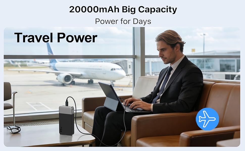 20000mAh Big Capacity