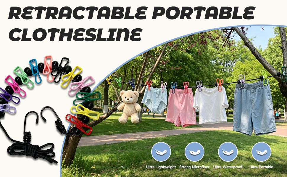 Retractable Portable clothesline