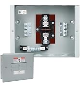 THQL Circuit Breaker Panels, 4-Space, 125A Circuit Breaker Distribution Box, 120V/240V Circuit Br...